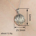 Silver and Gold Tone Openwork Sphere Pendant Necklace view 4