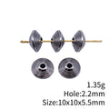 Conical Ring Spacer Beads in Two Antique Finishes for Jewelry Making view 3