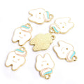Smiling Tooth Enamel Charms in Six Designs and Two Tones view 8