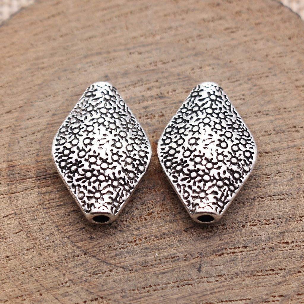 20x14x5.9mm 3.4g Antique Silver Tone Zinc Alloy Marquise Eye Shape Spacer Beads for DIY Bracelets