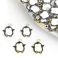 Enamel-Look Gold Silver Penguin Alloy Charms in 2 Styles view 1
