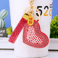 Double Sided Pearl Heart Keychains in Five Colors plus Assorted Option view 6