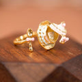 Hinged Teacup Pendant Necklaces And Two Tone Rings view 7