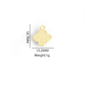 Rose Shell Turtle Enamel Metal Jewelry Charms, 8 Colors view 2