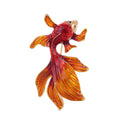 Red Gold Tone Goldfish Enamel Four Designs Metal Brooch Pin view 7