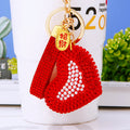 Double Sided Pearl Heart Keychains in Five Colors plus Assorted Option view 7