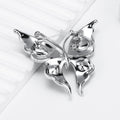 Butterfly Crystal Two Designs Metal Brooch Pin for Jackets and Lapels view 3