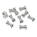 Flared Hourglass Spacer Beads in Five Metal Finishes view 6