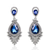 Blue Ornate Teardrop
