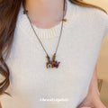 Wooden Animal Camera Pendant Cord Necklace Pendant Jewelry view 3