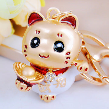 Lucky Cat and Auspicious Charm Keychains in Forty Designs