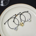 Metal Charm Black Cord Adjustable Sliding Bracelet Styles view 1