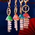 Pearl Jellyfish Keychains in Four Pastel and Bright Color Options view 4