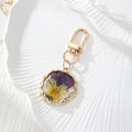Round Birth-Flower Pressed Botanical Lobster-Clasp Charms in Nineteen Designs view 7