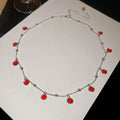 Round Crystal Charm Necklaces in Four Bright Colors view 6