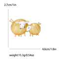 Facing Pair Bird Brooch in Four Enamel Color Palettes view 9