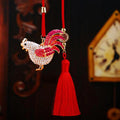Mixed Rooster and Hen Vehicle Hanging Ornaments in Six Styles and Cord Only Option view 4