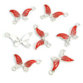 Crystal Butterfly Connector Charms in Seven Enamel Colors view 10