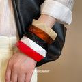 Irregular Hexagon Faceted Resin Bangle Bracelet 5 Colors view 3