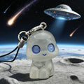 Glow-in-the-Dark Blue-Eyed Alien Phone Strap Charms in Ten Poses view 9