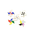 Colorful Pinwheel Enamel Alloy Charm Pendants for Jewelry Making view 6