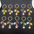 Holiday Gnome and Easter Egg Enamel Keychains, 10 Designs view 2