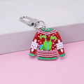 Glitter Acrylic Christmas Sweater Keychain 4 Characters view 6
