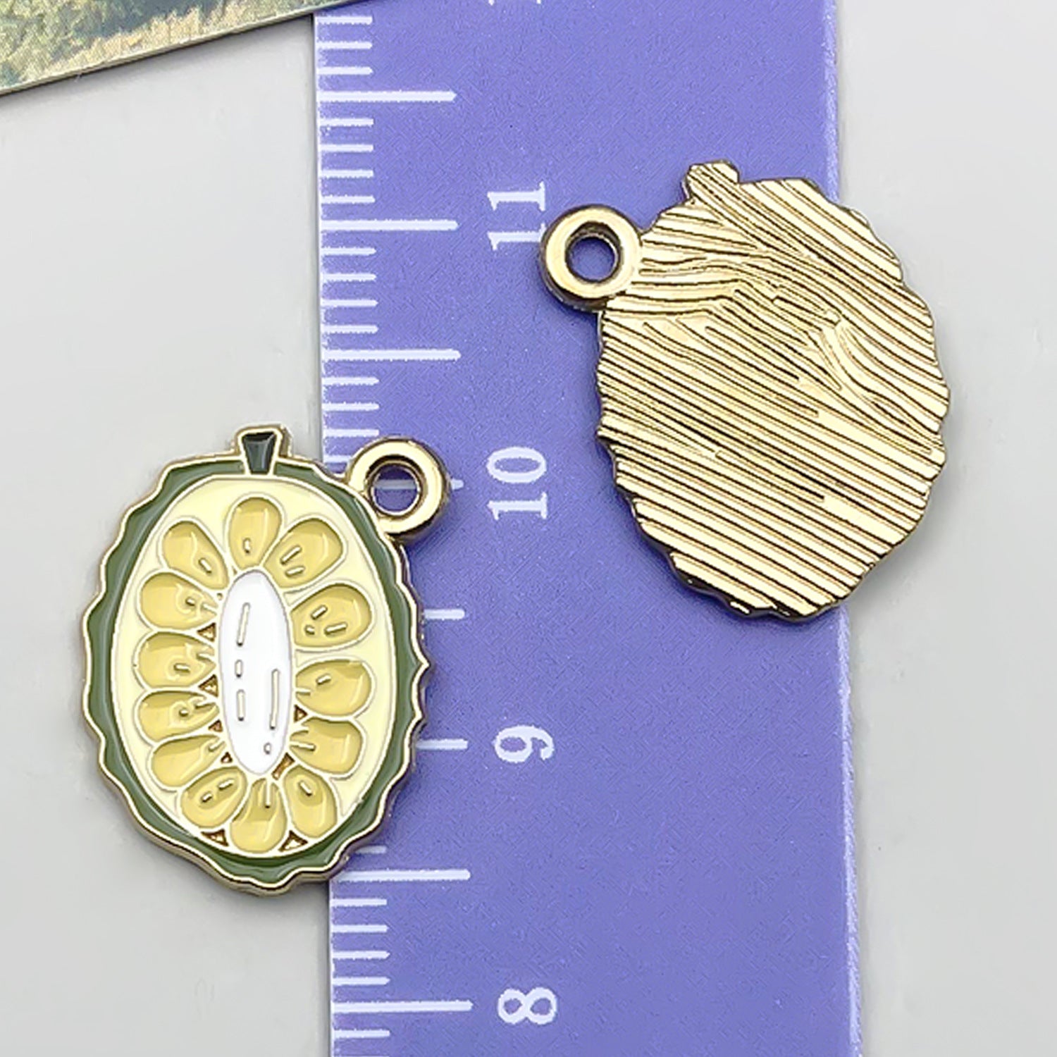 Enamel Zinc Alloy Strawberry Cherry Fruit Charm Pendant for DIY Bracelet Necklace