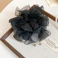 Organza Bow And Pearl Scrunchies With Charm Tassels view 7