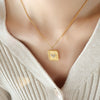 Gold White Necklace