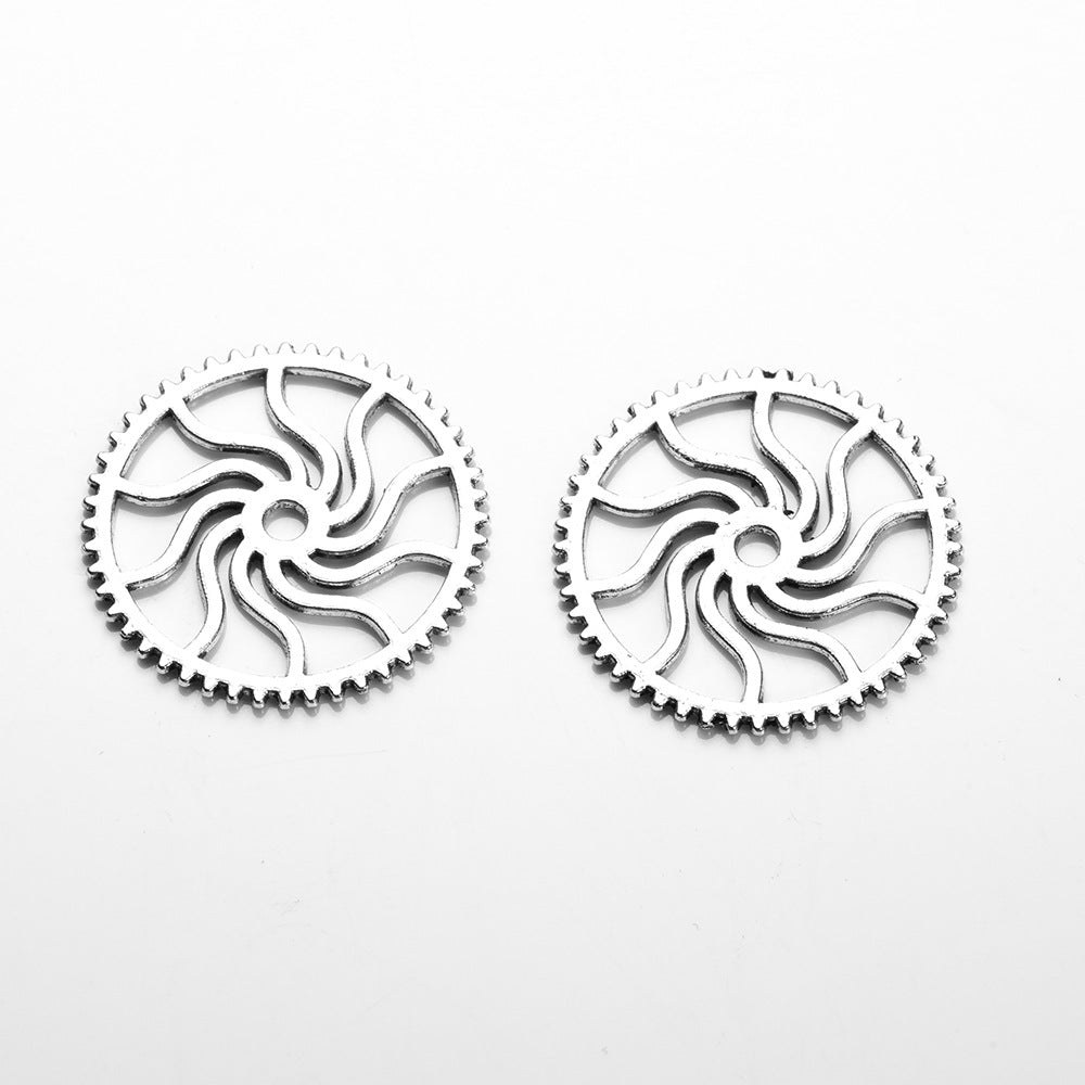 25mm Alloy Gear Wheel Charm Pendant