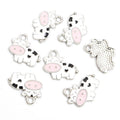 Enamel Cow Charm Assortment in Gold and Silver Tone view 7