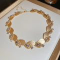 Gold Pearl Leaf Vine Necklaces and Earrings Six Styles view 6