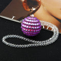 Jeweled Ball Hanging Ornaments in Five Aurora and Rainbow Color Options view 8