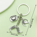 Western Cowboy Charm Keychains in 30 Pictured Variations for Bags and Keys view 8