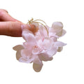 Sheer Hydrangea Flower Hoop Earrings Fashion Jewelry Accessory view 5