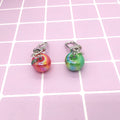 Miniature Resin Fruit Vegetable Mushroom and Shrimp Clip Keychains view 2