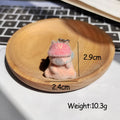 Flocked Capybara Plush Keychains Lobster Clasp 3 Styles view 4