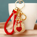 Pearl and Jeweled Fortune Pouch Keychains in Forty-Five Options view 1