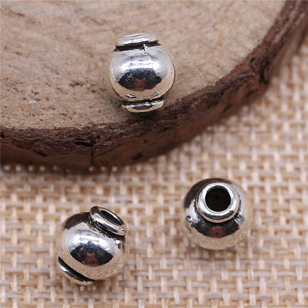 8x8x8mm 1.3g Multicolor Zinc Alloy Round Spacer Beads for Bracelet Necklace DIY Jewelry Findings