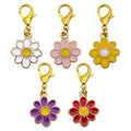 Enamel Daisy Flower Charm Gold Lobster Clasp Five Colors view 5
