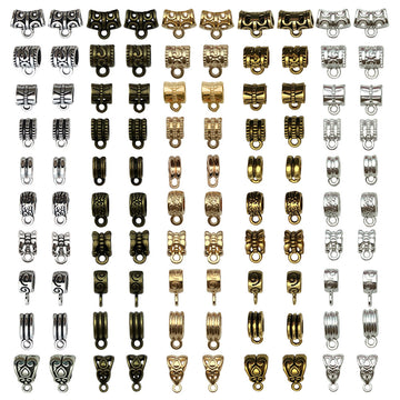 Antique Silver Gold-Tone Spacer Bead Metal Beads with 6 Listed Options