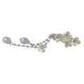 White Pearl Flower Duckbill Hair Clips Bead Dangle Style view 5