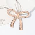 Green Rhinestone Bow Ornament Rose Gold Two Designs view 4