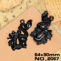 Black Alloy Animal Charm Assortment in Ten Designs view 12