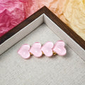 Glossy Heart Duckbill Hair Clips Twenty Color Options view 2