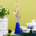 Jeweled Fortune Sheep Keychains in Five Colors with Matching Tassels view 9