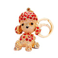 Jeweled Poodle and Dog Keychain Collection With Strap Options view 5