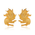 Gold Tone Firework Metal Dangle Earrings Dangle Jewelry view 1