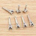 Mini Eiffel Tower Charms in Silver Gold and Bronze Tones view 3